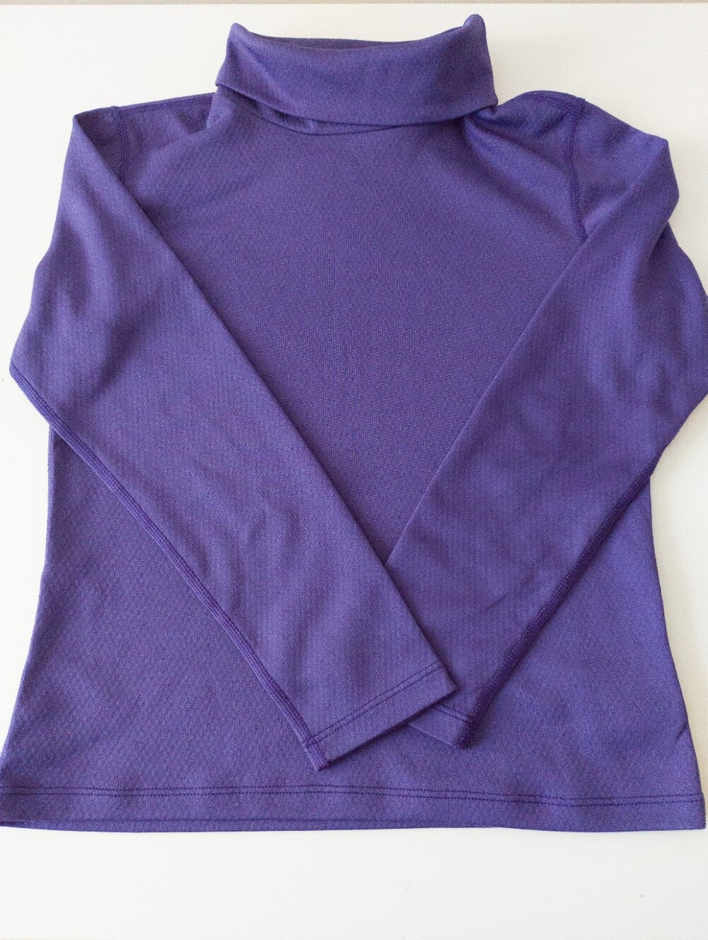 MEC Purple Mock Neck Long Sleeve Athletic Thermal Top Size 8